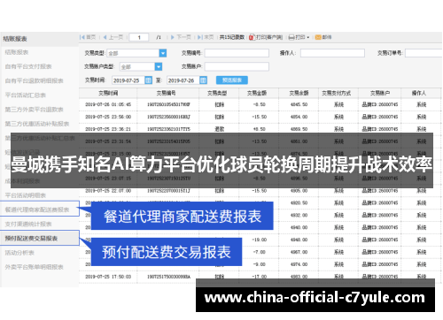 曼城携手知名AI算力平台优化球员轮换周期提升战术效率 曼城携手知名AI算力平台优化球员轮换周期提升战术效率